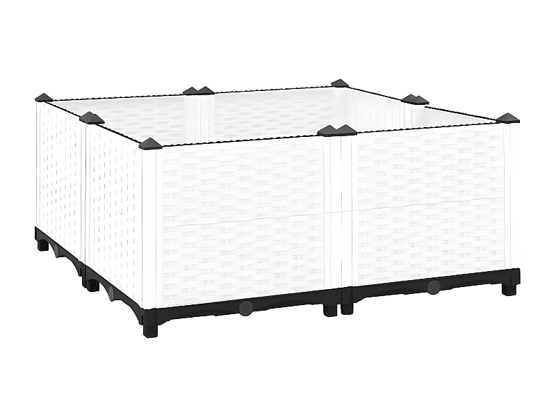 Lit surélevé 80x80x38 cm Polypropylène