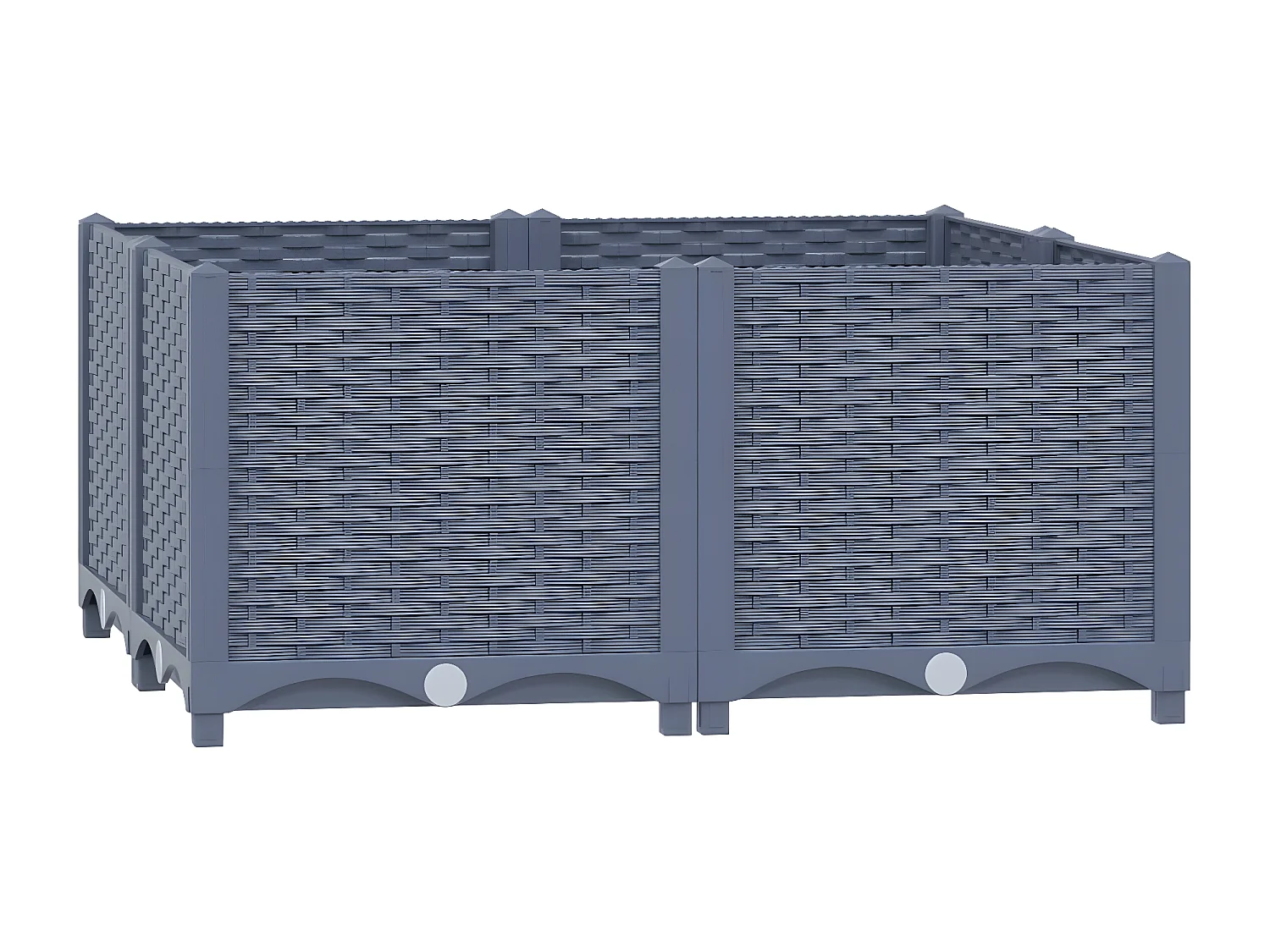 Lit surélevé 80x80x38 cm Polypropylène