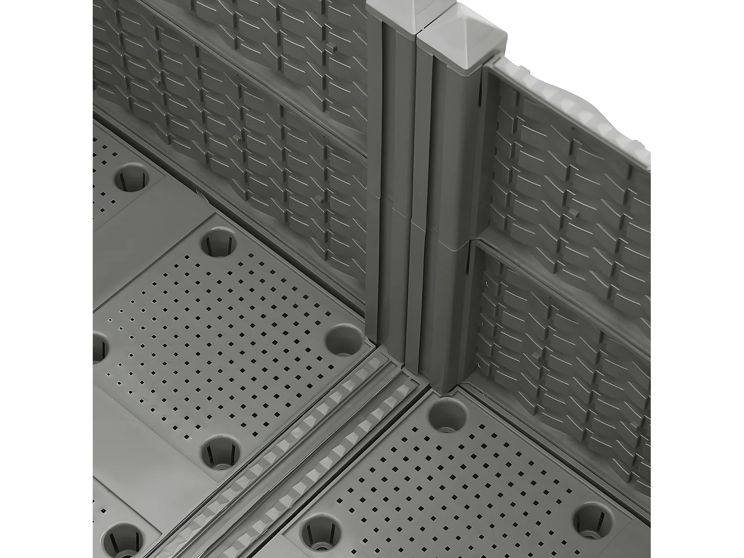 Lit surélevé 80x80x38 cm Polypropylène