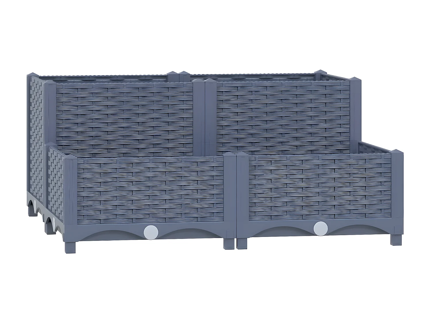 Lit surélevé 80x80x38 cm Polypropylène