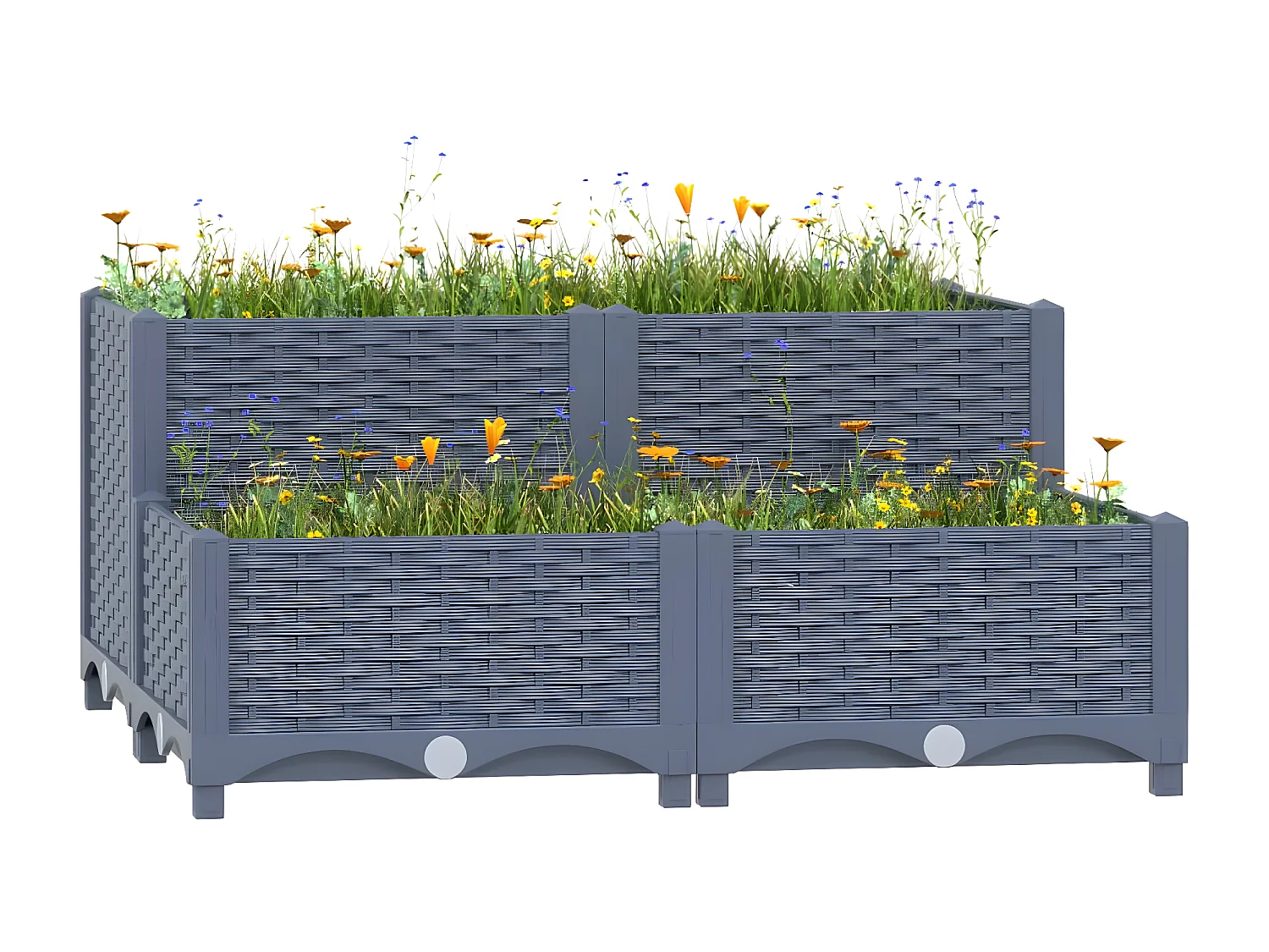 Lit surélevé 80x80x38 cm Polypropylène