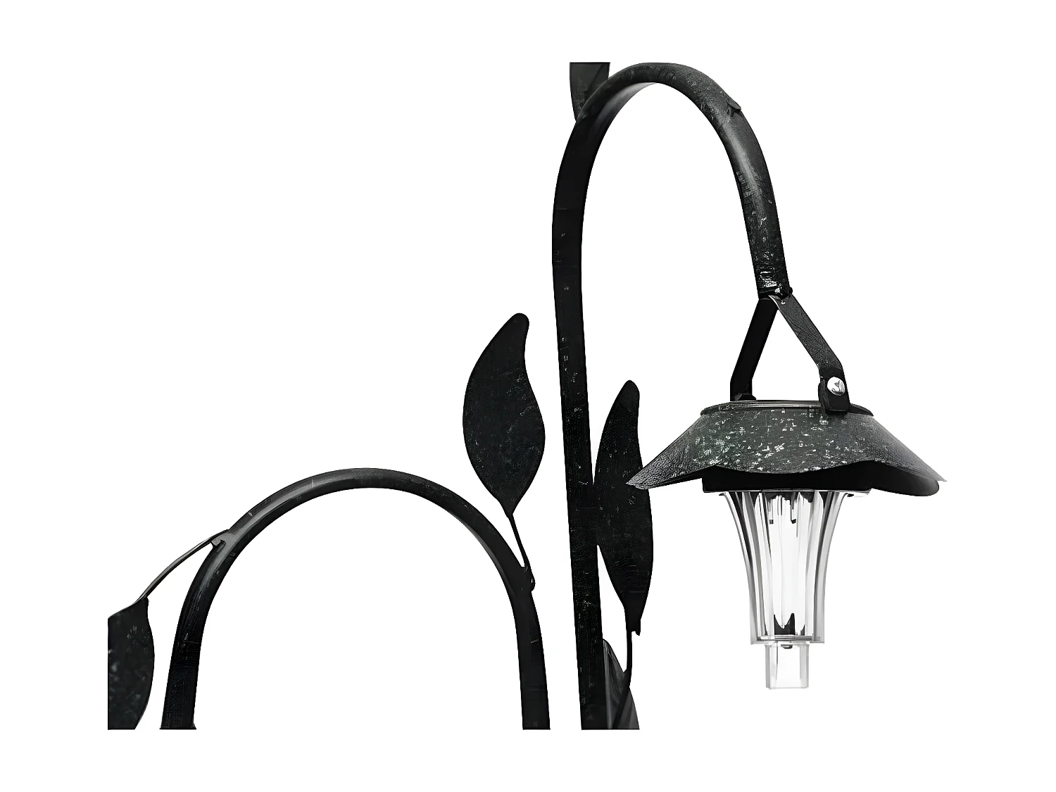 Cesta de planta com LED solar