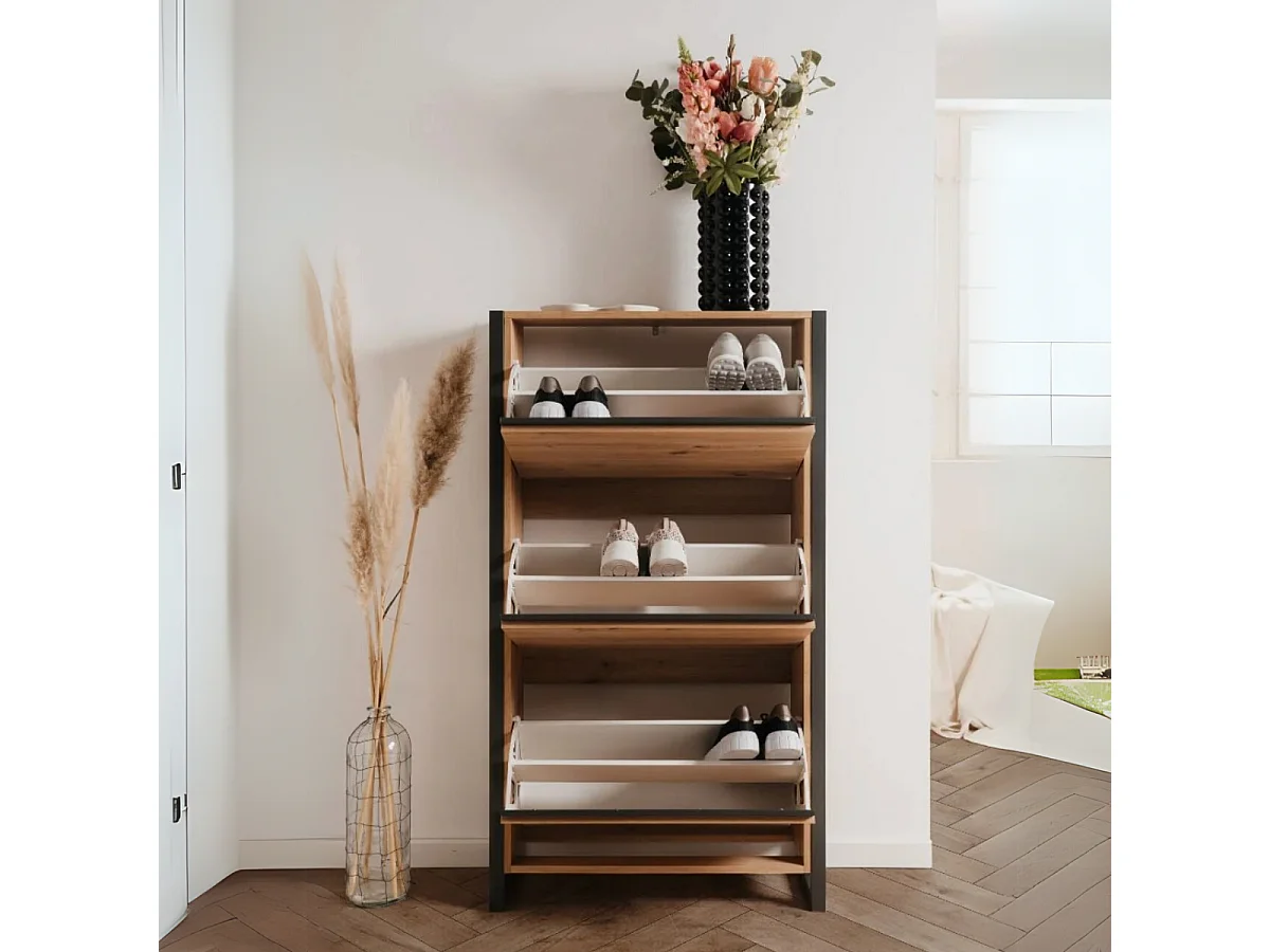 Mueble de zapatos con 3 abatibles L70 cm - DENVER