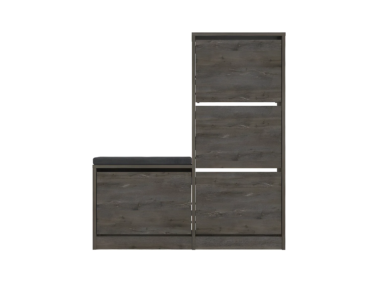 Meuble à chaussures 4 portes L105 cm - Dude