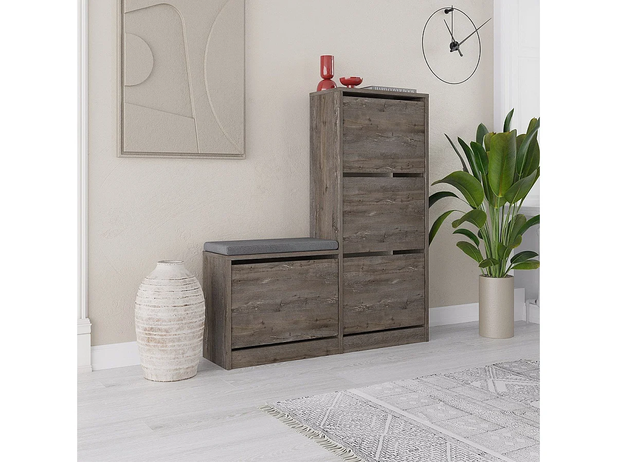 Mueble para zapatos 4 puertas L105 cm - Dude