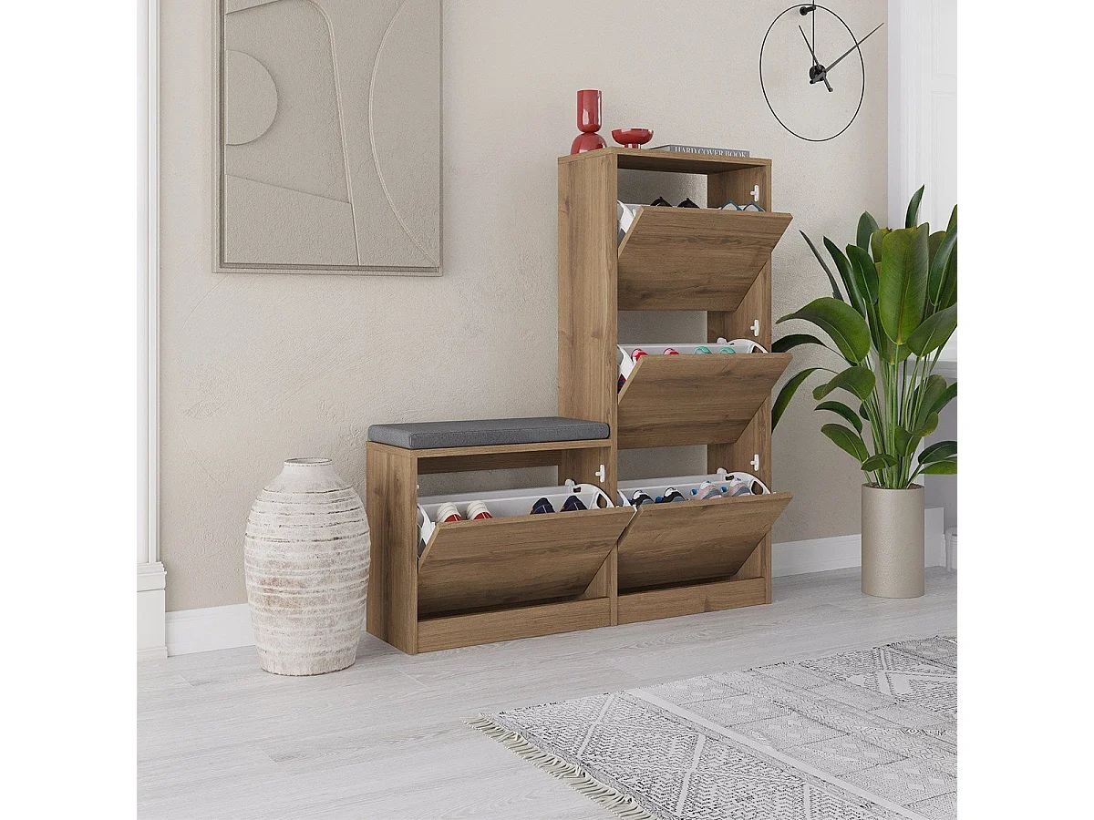 Schoenenkast 4 deuren L105 cm - Dude