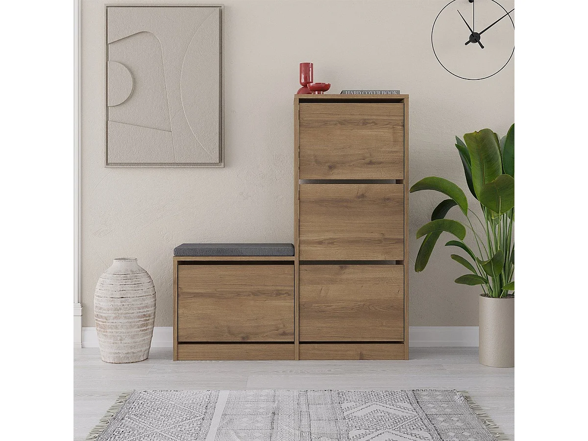 Schoenenkast 4 deuren L105 cm - Dude