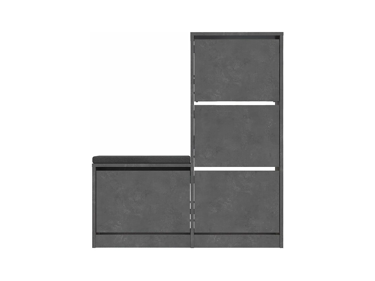 Meuble à chaussures 4 portes L105 cm - Dude