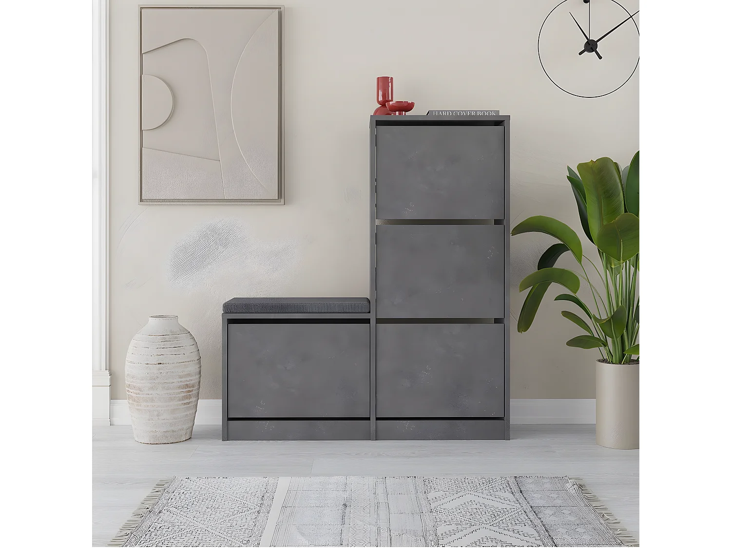 Schoenenkast 4 deuren L105 cm - Dude