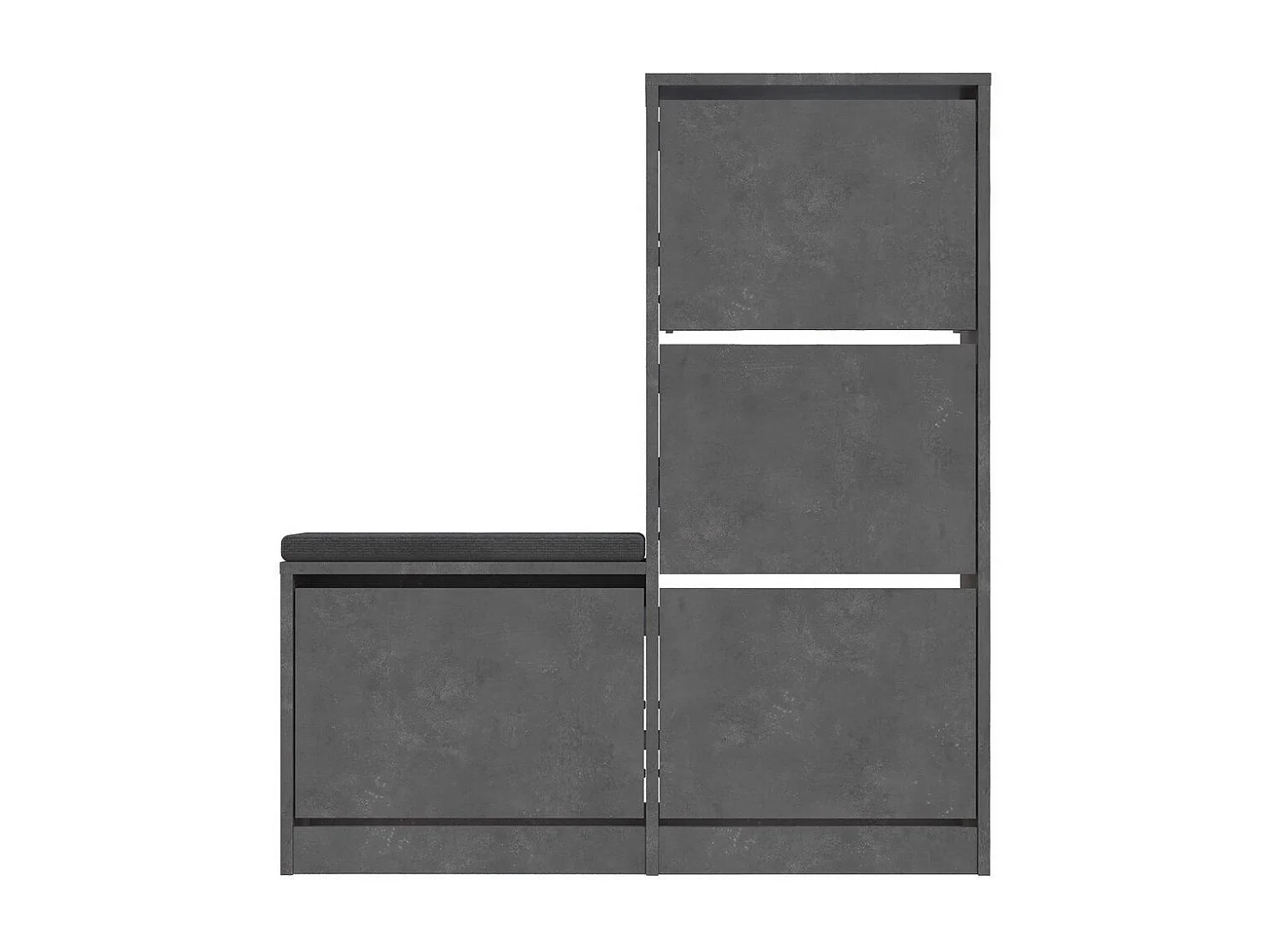 Meuble à chaussures 4 portes L105 cm - Dude