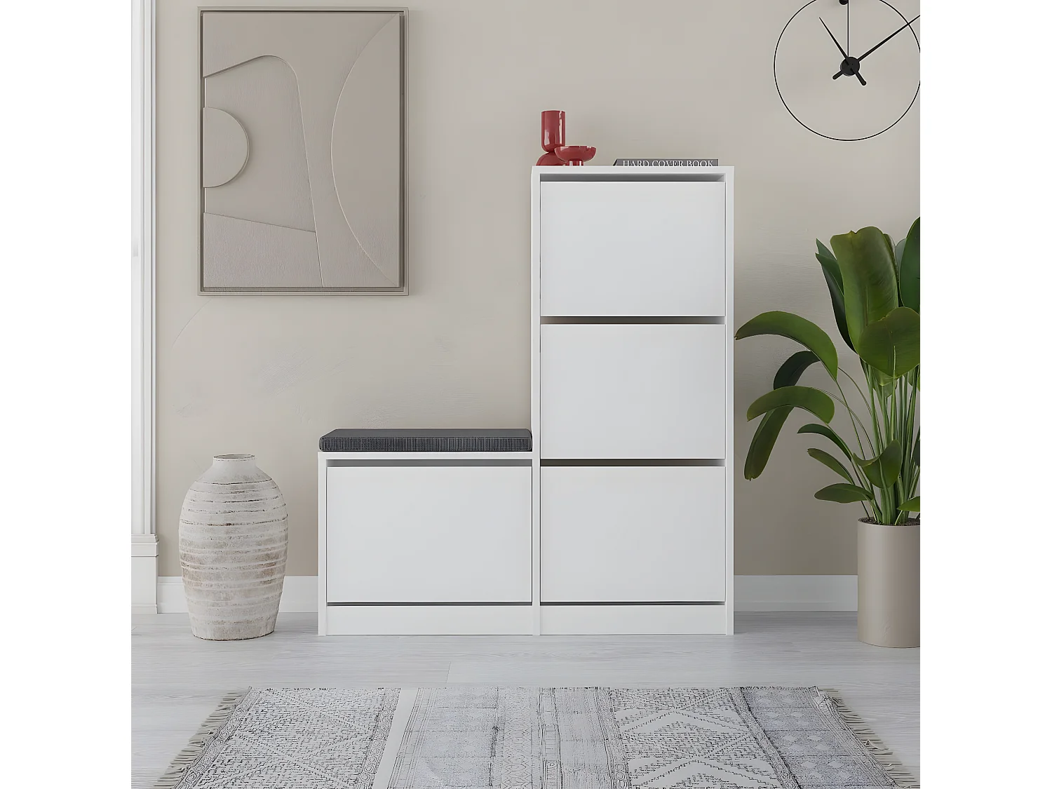 Schoenenkast 4 deuren L105 cm - Dude