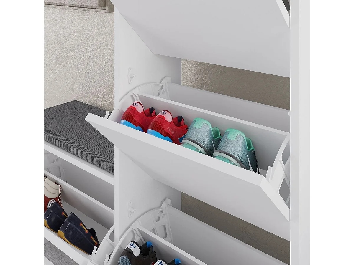 Schoenenkast 4 deuren L105 cm - Dude