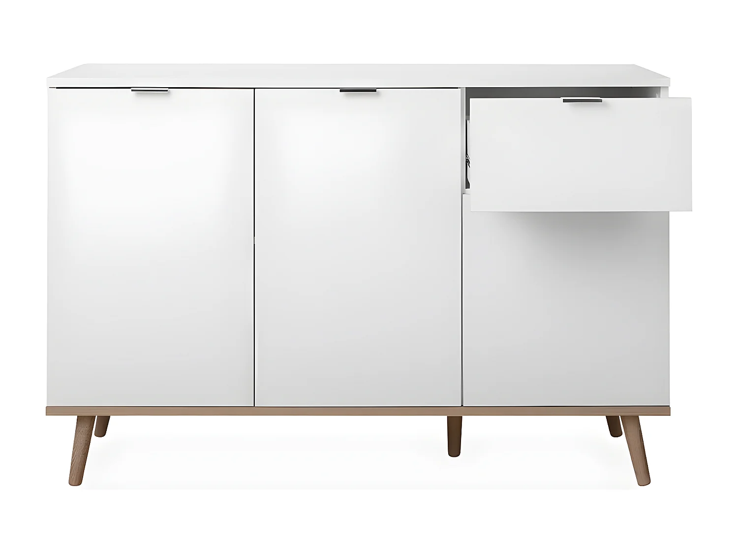 Buffet 3 Portes 2 Étagères 1 Tiroir L120 cm - COPENHAGUE