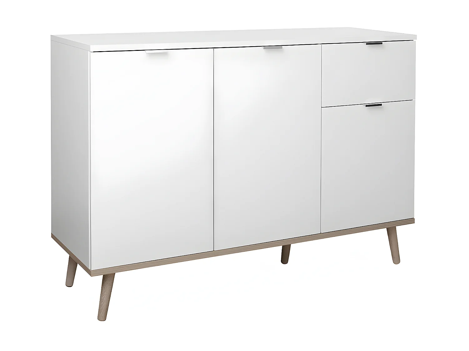 Buffet 3 Portes 2 Étagères 1 Tiroir L120 cm - COPENHAGUE