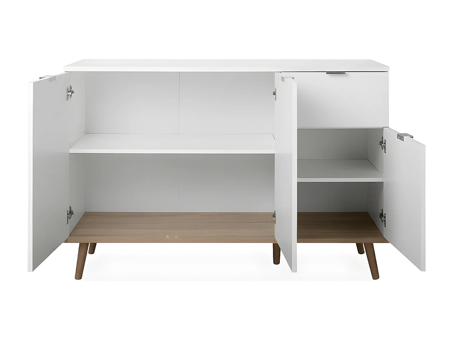 Buffet 3 Portes 2 Étagères 1 Tiroir L120 cm - COPENHAGUE