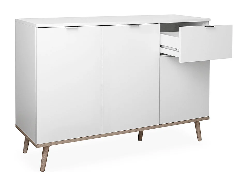 Kredens 3 drzwi 2 półki 1 szuflada L120 cm - COPENHAGEN