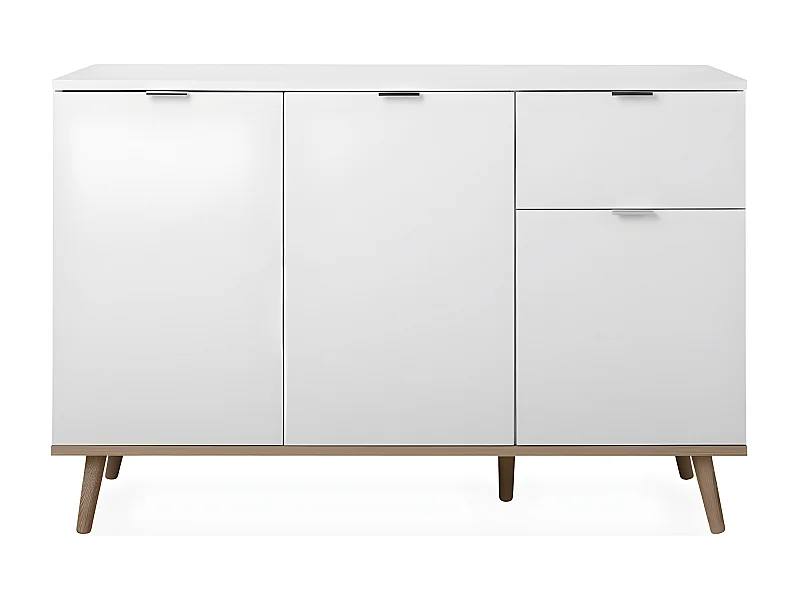 Buffet 3 Portes 2 Étagères 1 Tiroir L120 cm - COPENHAGUE