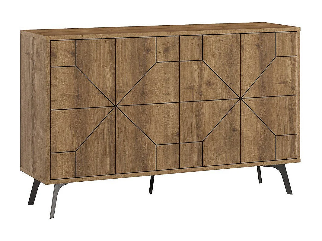 Aparador – 123 x 77,4 x 35 cm – Cor Hitit – Painel de Partículas revestido a Melamina