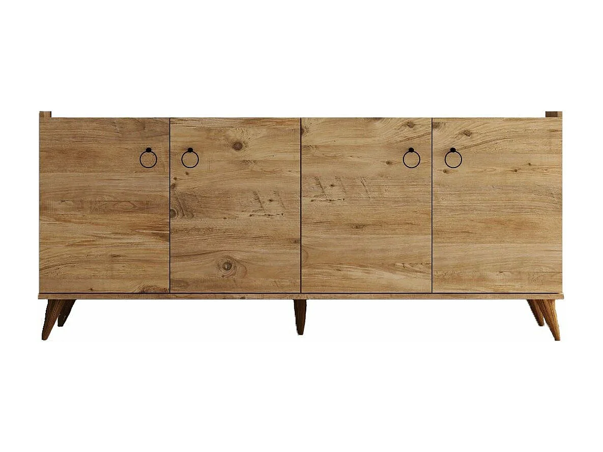 Buffet 4 porte decoro pino atlantico - L180 cm