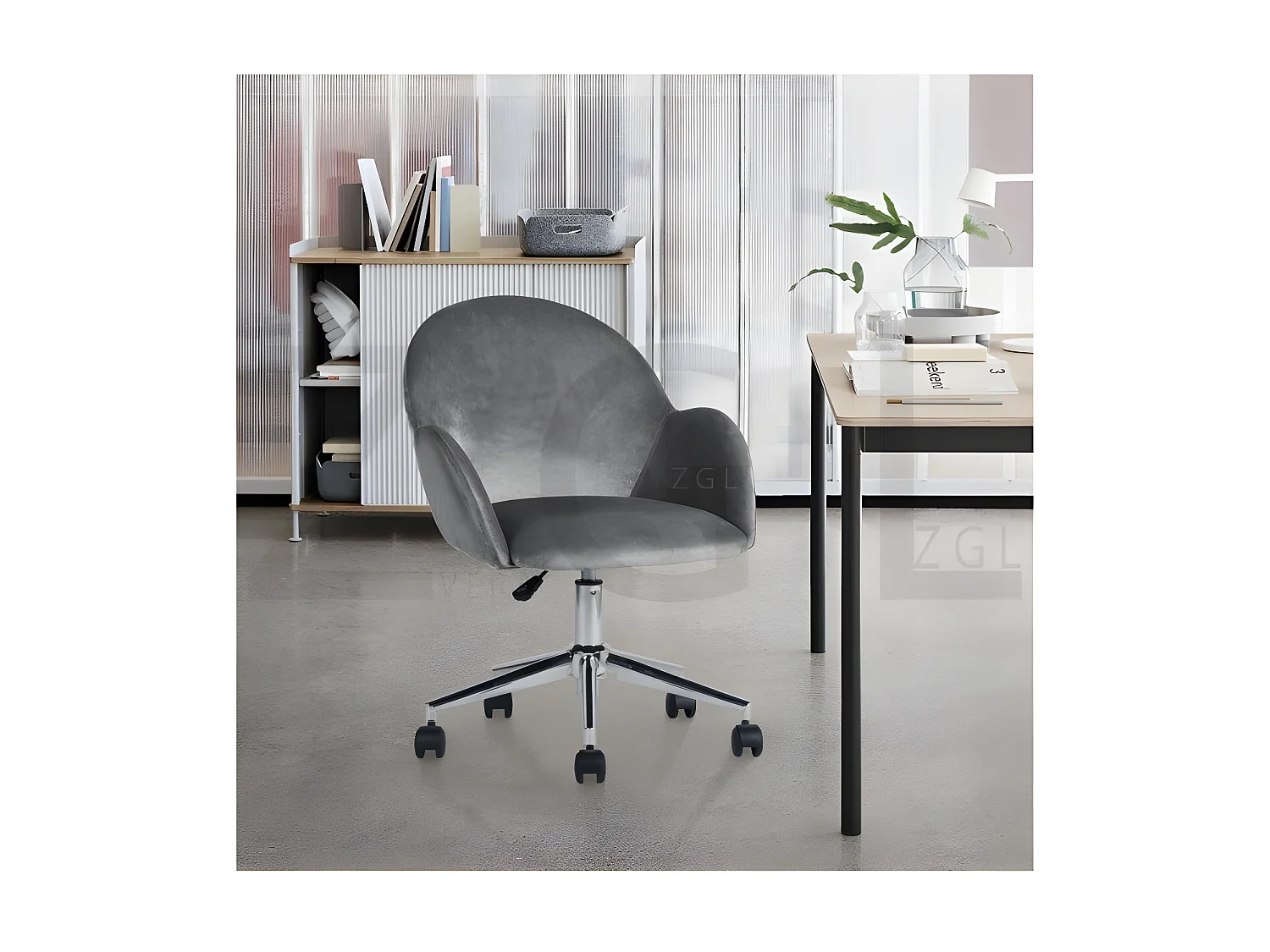 Chaise de Bureau à Roulettes avec Accoudoirs - CHIOZZA