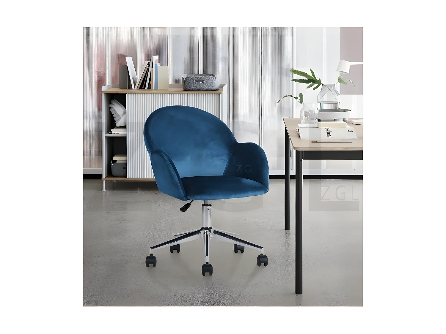 Bürostuhl mit Rollen und Armlehnen - CHIOZZA