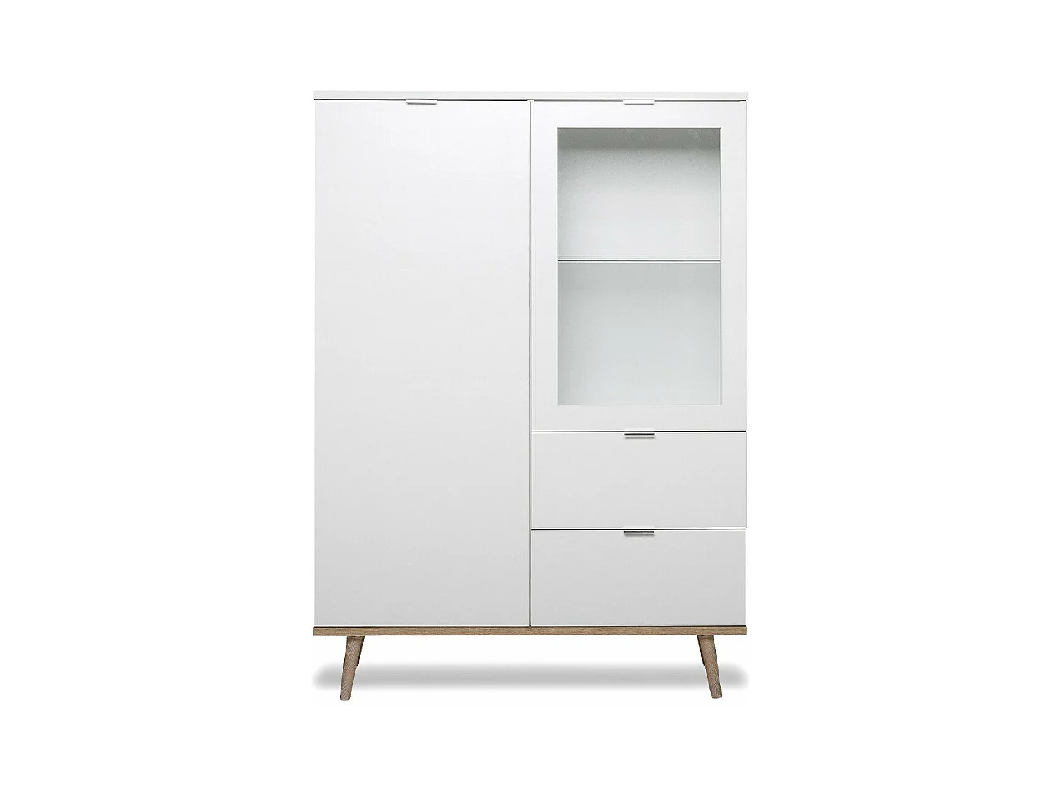 Vaisselier avec 2 Portes et 2 Tiroirs H140 cm - COPENHAGUE