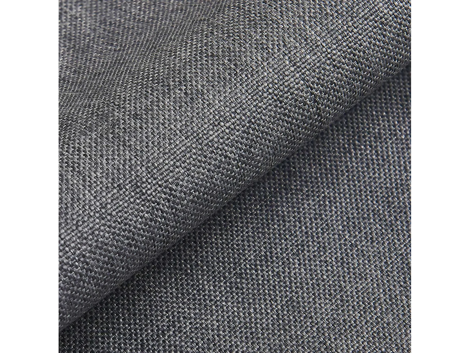 Lit tapissé 140x200 gris avec rangement et tête de lit