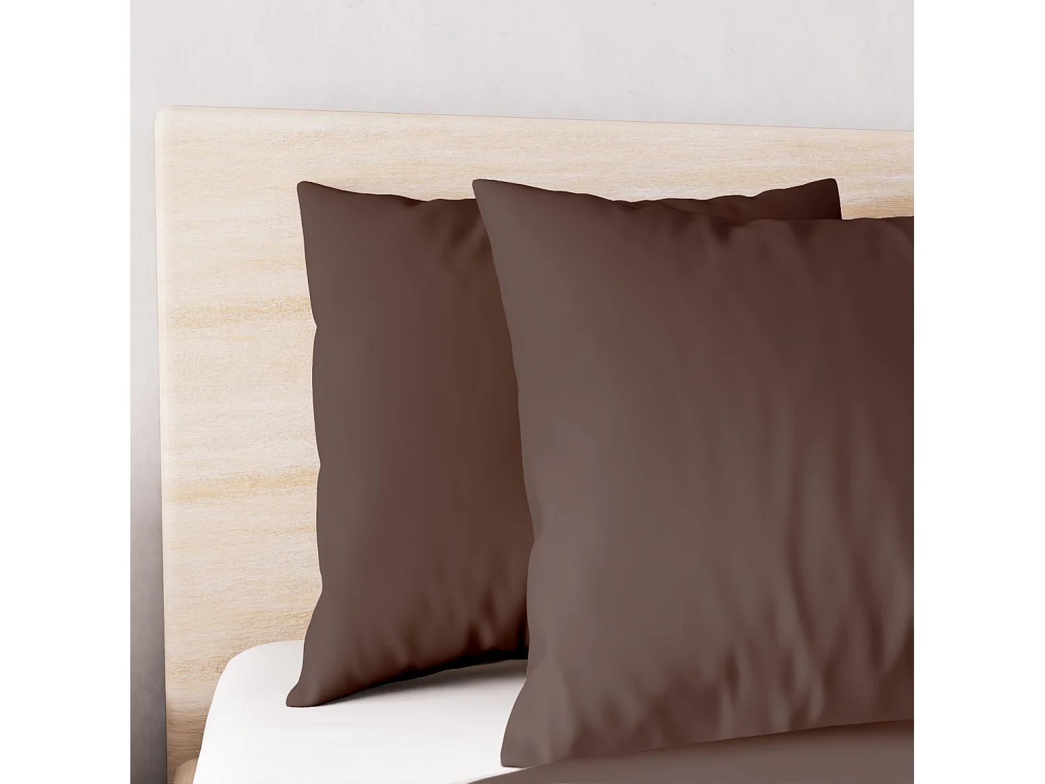 Set funda nórdica de microfibra lavada 240x220 cm BOHEME marron, por Intemporel