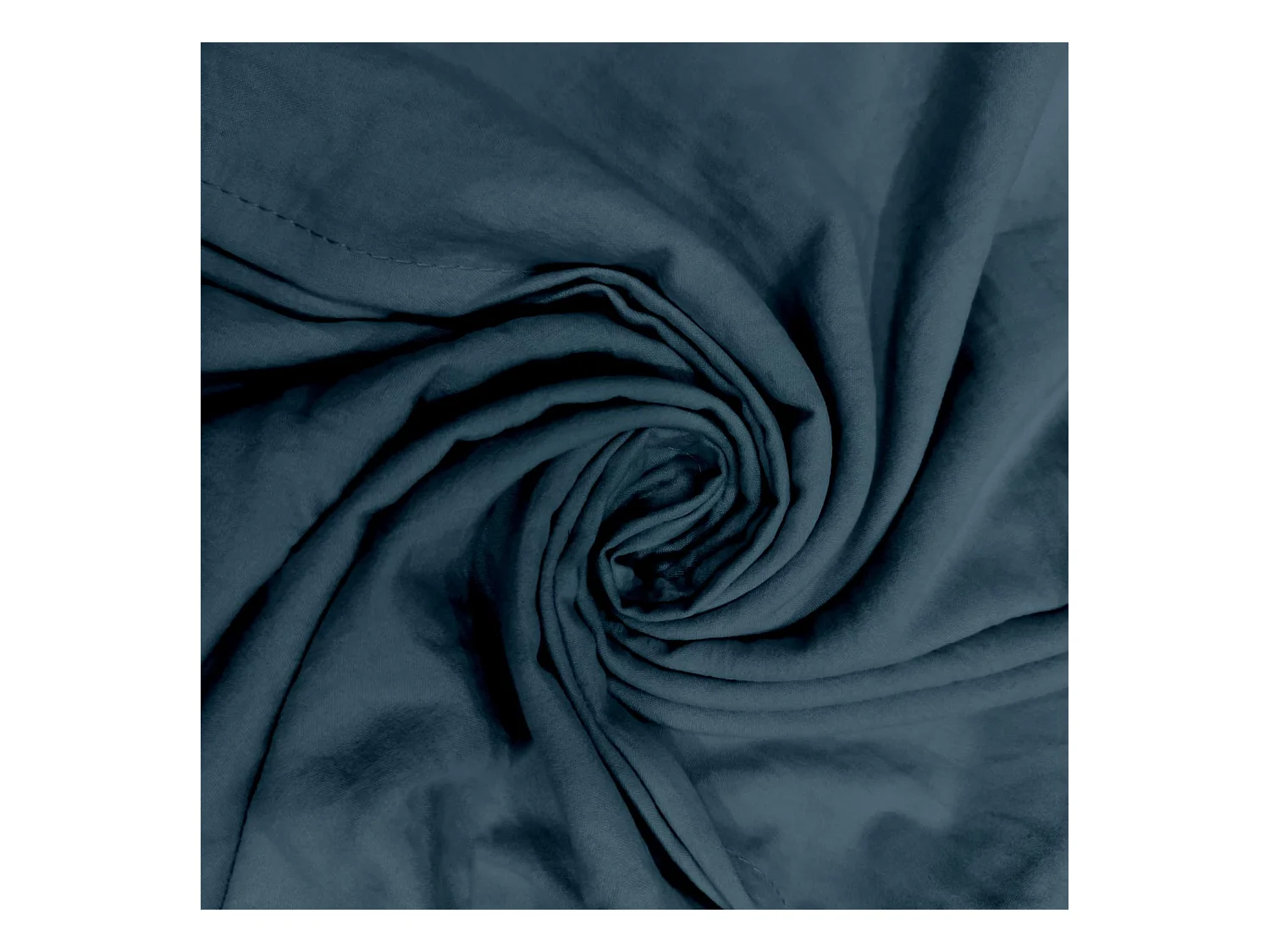 Set funda nórdica de microfibra lavada 240x220 cm BOHEME pato azul, por Intemporel