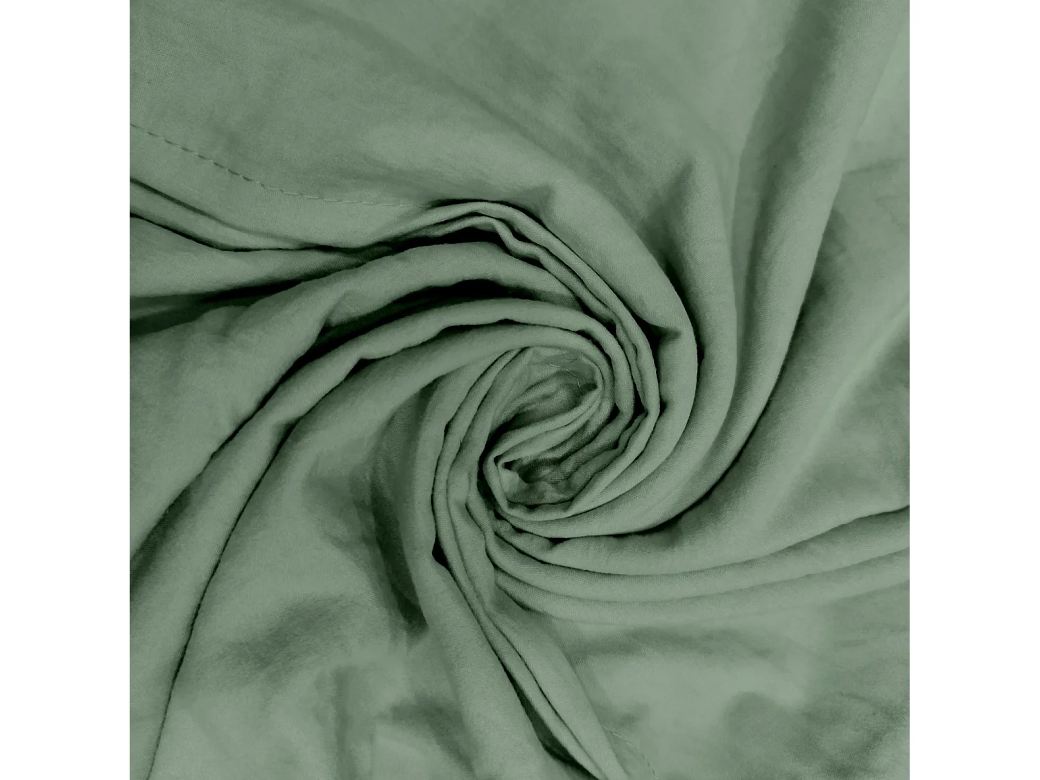 Set funda nórdica de microfibra lavada 140x200 cm BOHEME verde, por Intemporel