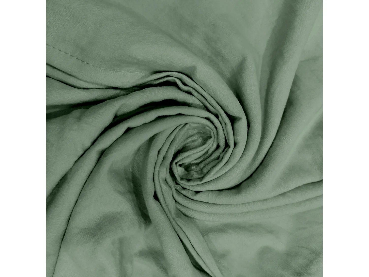 Set funda nórdica de microfibra lavada 140x200 cm BOHEME verde, por Intemporel