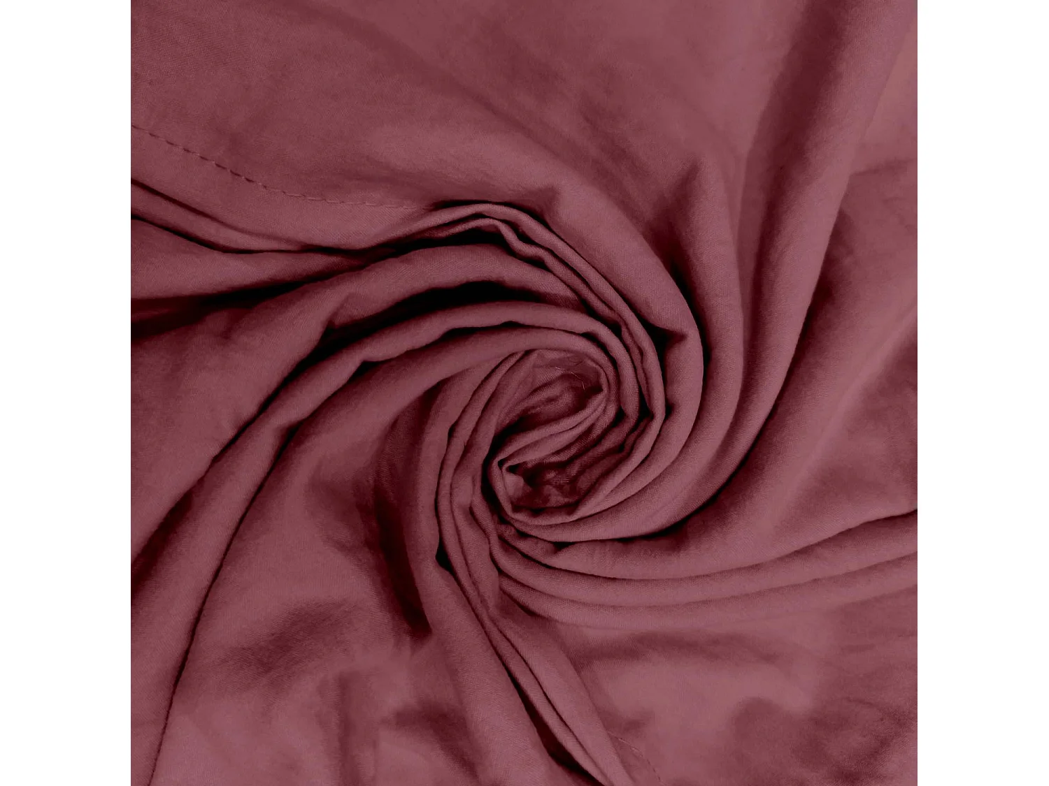 Parure housse de couette en microfibre lavée 240x220 cm BOHEME framboise, par Soleil d'Ocre