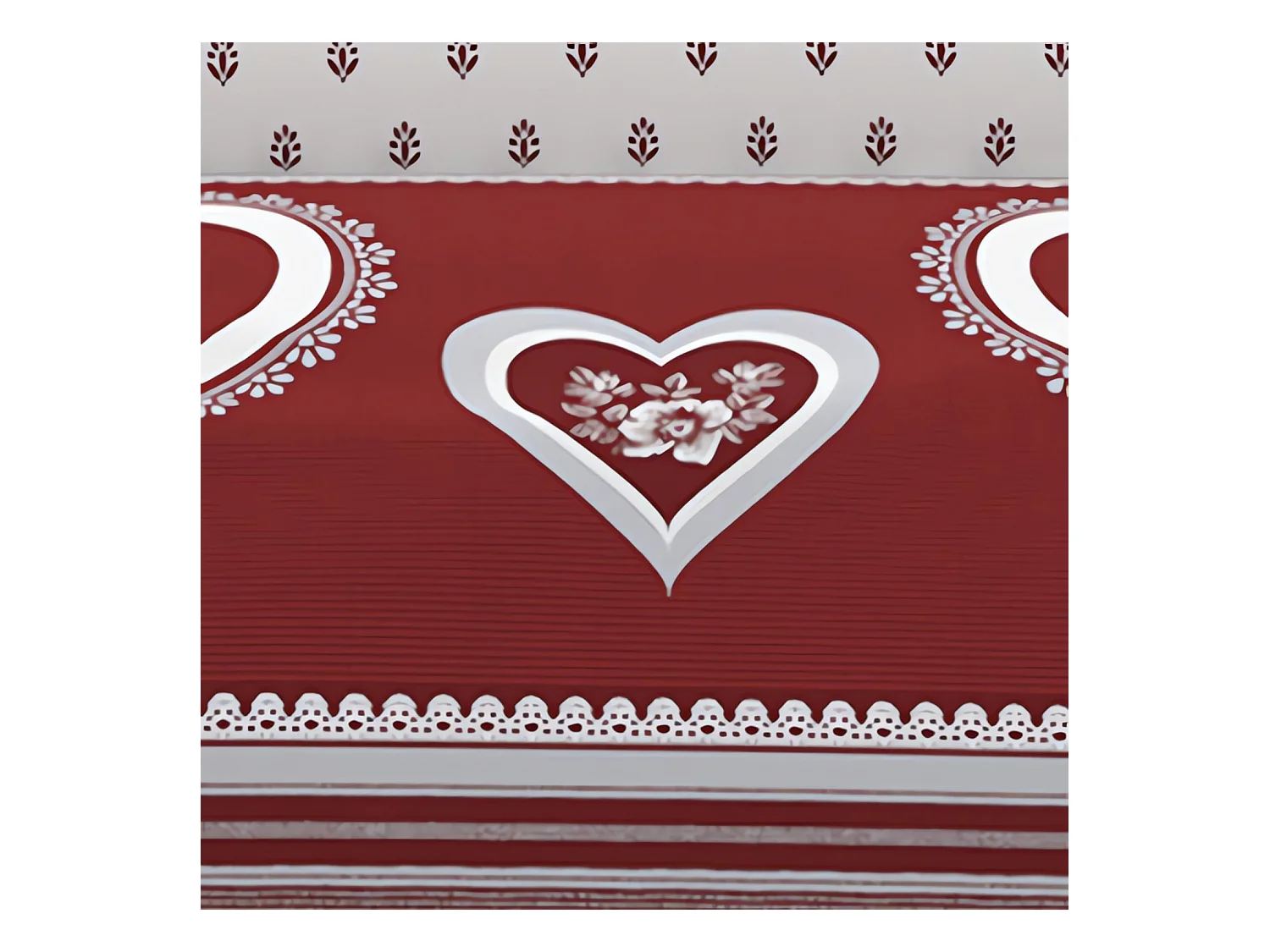 Set funda nórdica de algodón 57 hilos 240x220 cm PASSION red