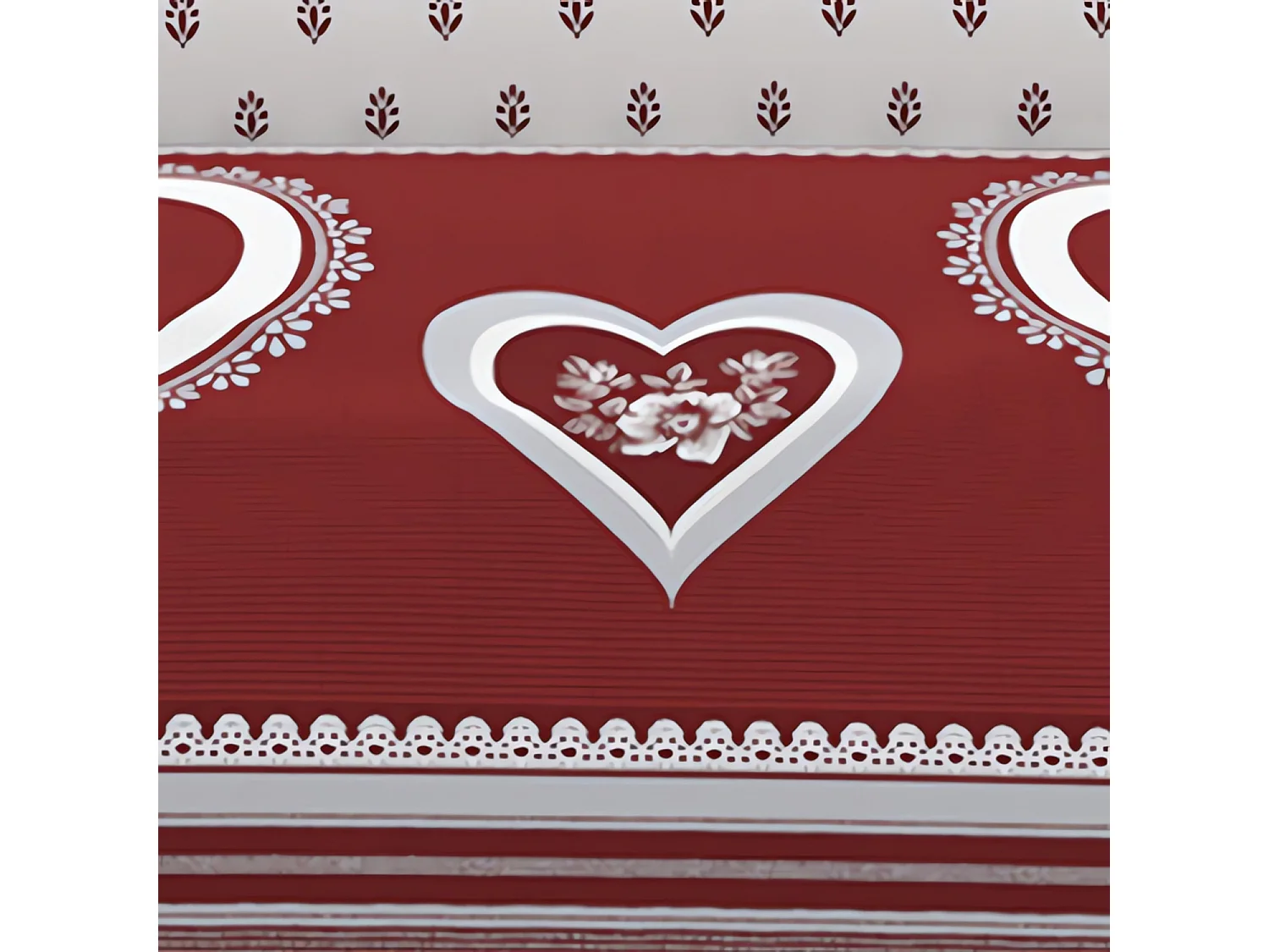 Set funda nórdica de algodón 57 hilos 240x220 cm PASSION red