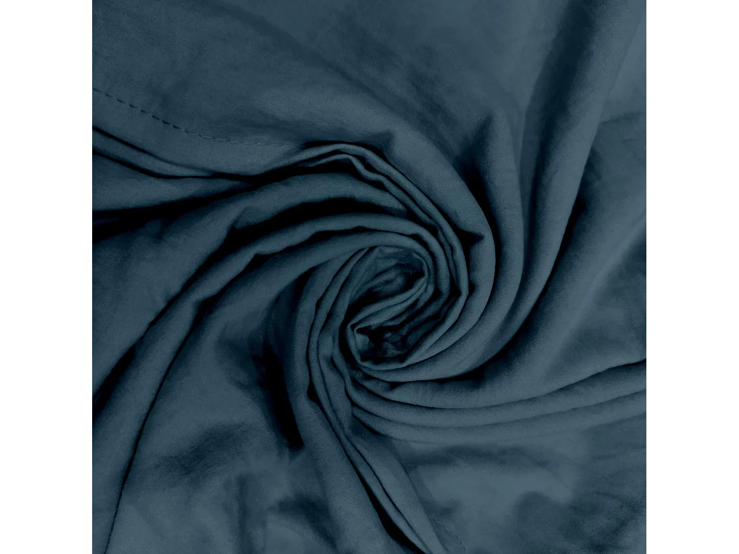 Set funda nórdica de microfibra lavada 260x240 cm BOHEME pato azul, por Intemporel