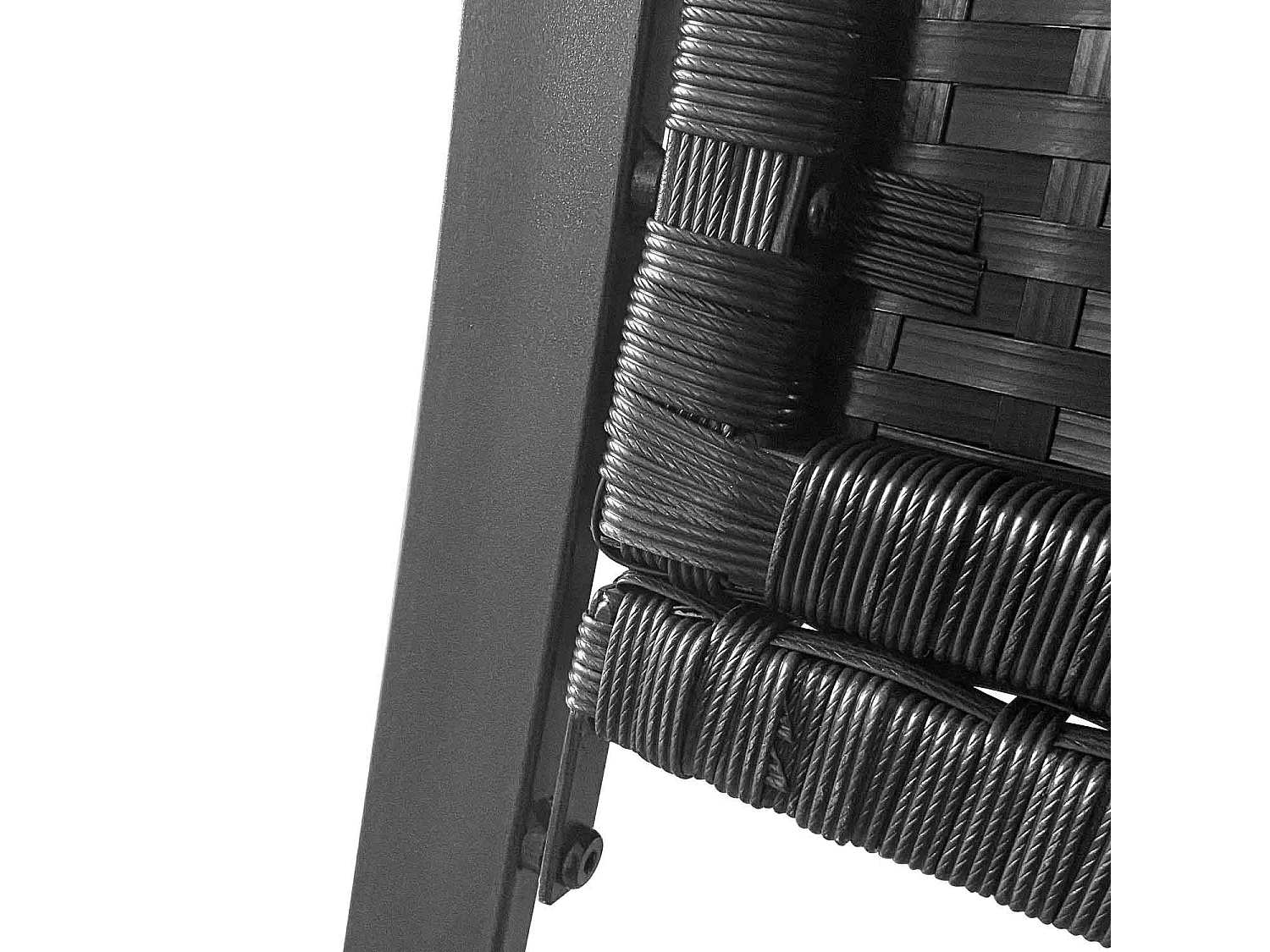 Acqua Chiara - Conjunto de móveis de jardim em metal e polyrattan com mesa de café de vidro