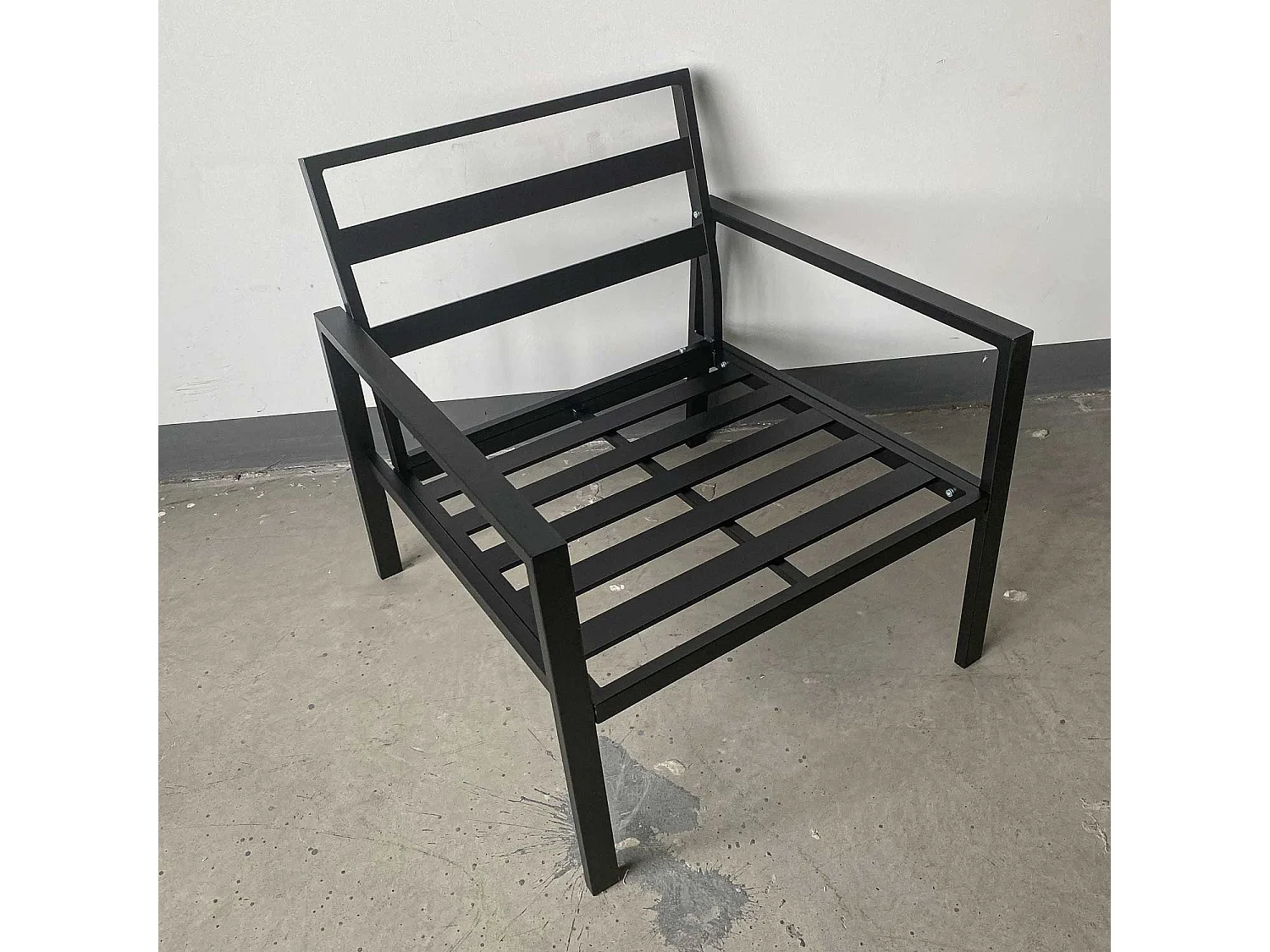 Rugiada - Salon de jardín de aluminio con cojines - sofá, 2 sillones, mesa de centro