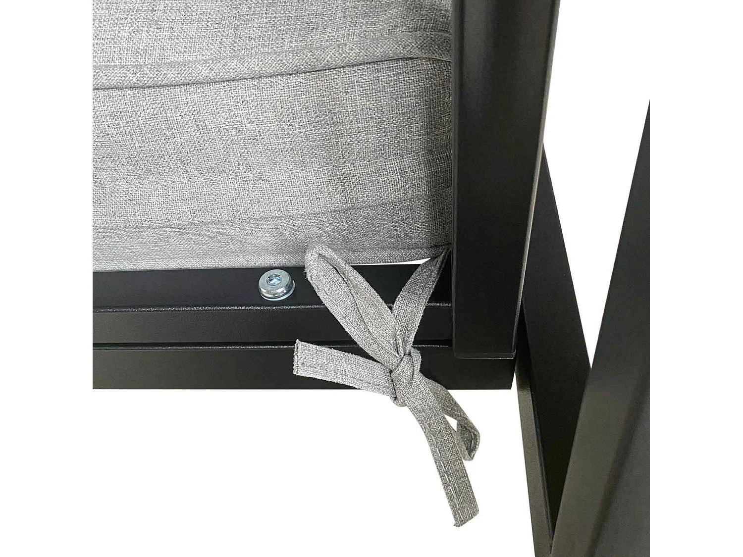 Rugiada - Set salotto da esterno in alluminio con cuscini - 2 poltrone, divano e tavolino