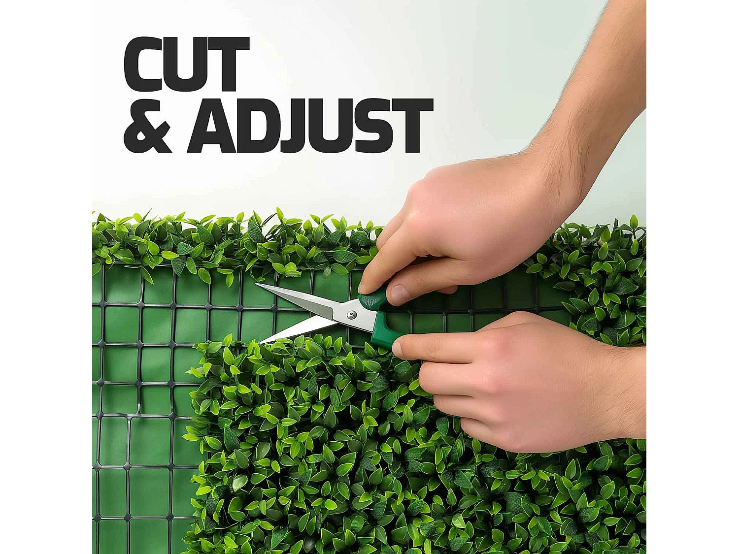 Dream - Giardino verticale con foglie e fiori, pannello 100x100 cm