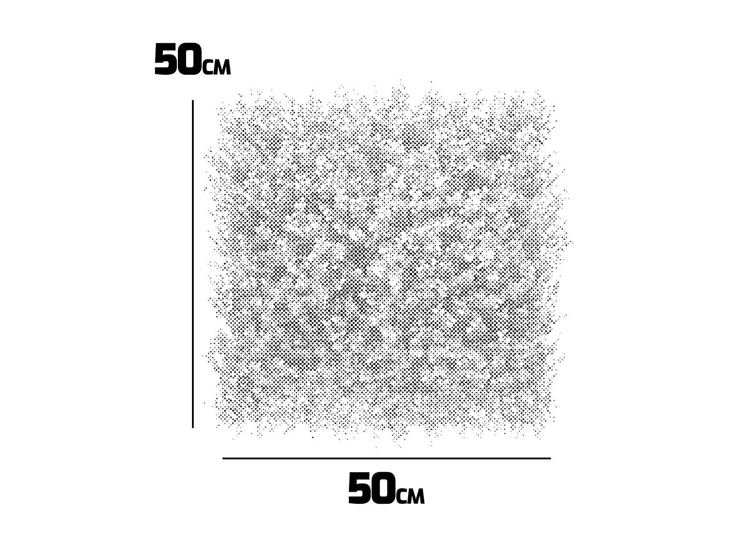 Buxus - Jardín vertical, 4 paneles de seto artificial 50x50 cm