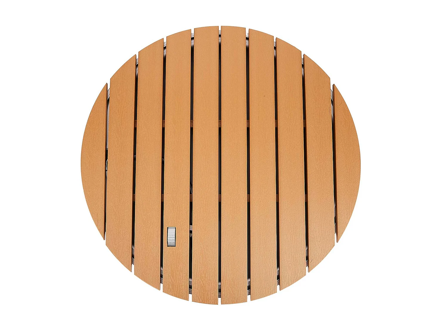 Mitra - Ducha de jardín, ducha de suelo con rueda de pie Ø 70 cm