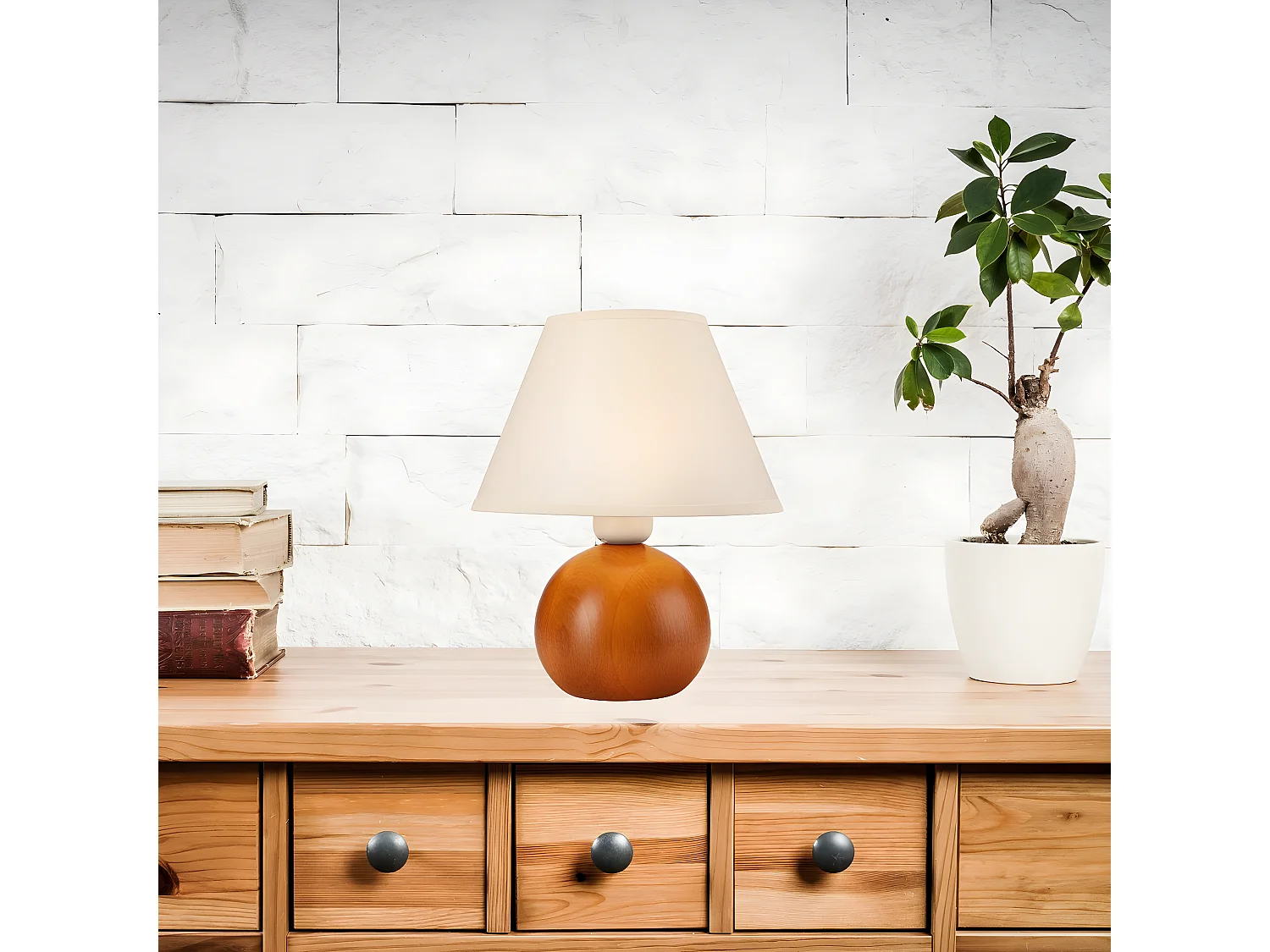 Tafellamp Ball, Koper, 24x24x19 cm, Seven Design