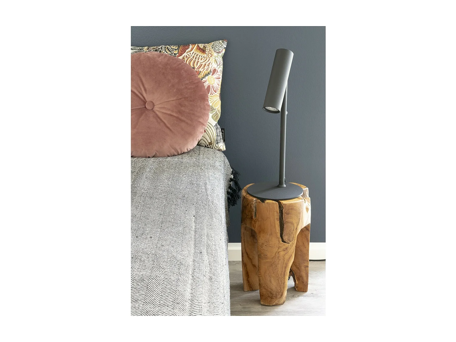 Lampa Stołowa Paryż, Czarny, 20x20x47 cm, Seven Design