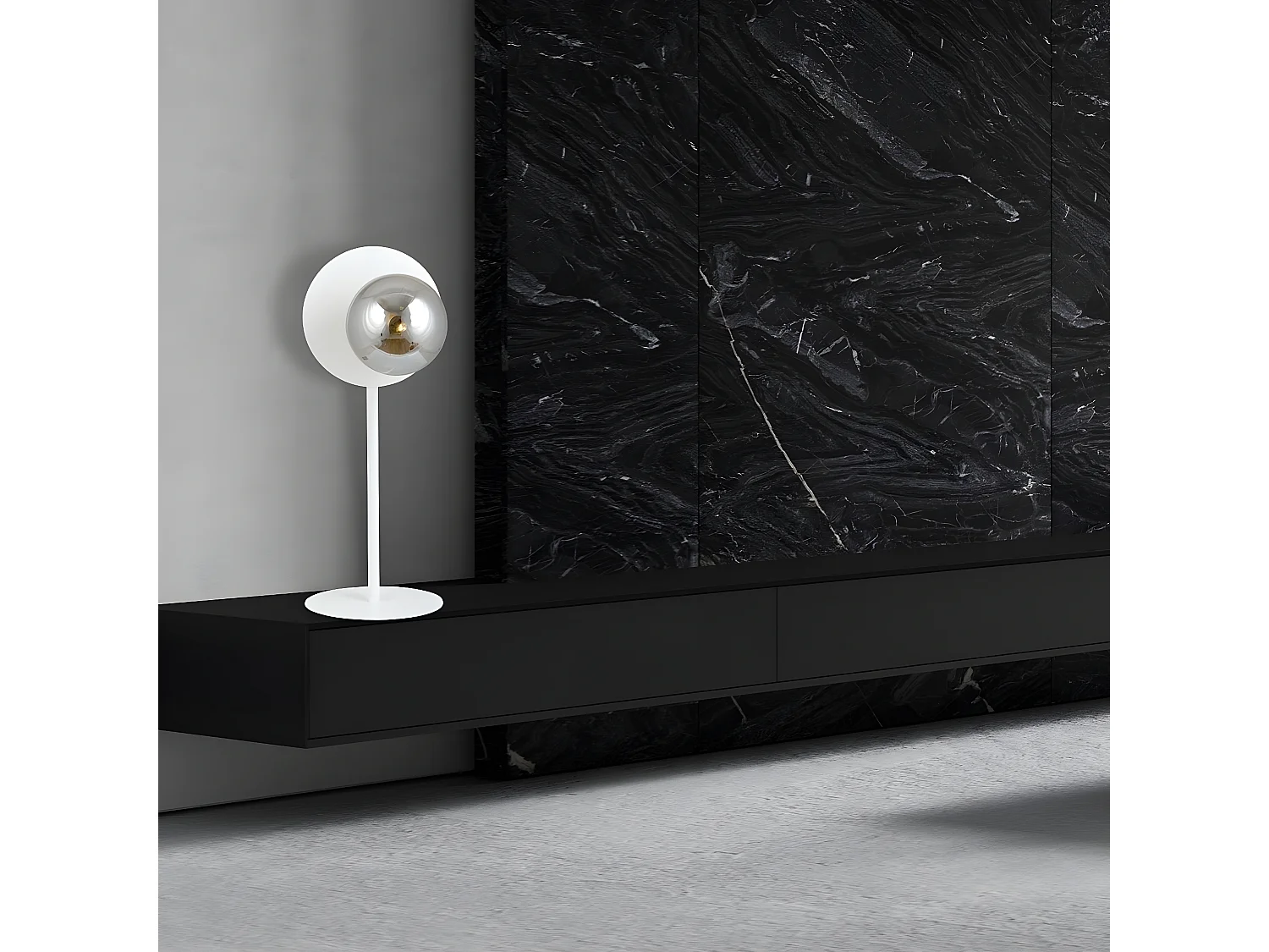 Tafellamp Oslo, Wit, 20x50x20 cm, Epikasa