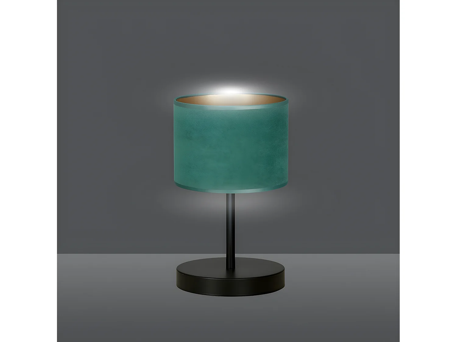 Lámpara de Mesa Hilde, Verde, 20x34x18 cm, Seven Design