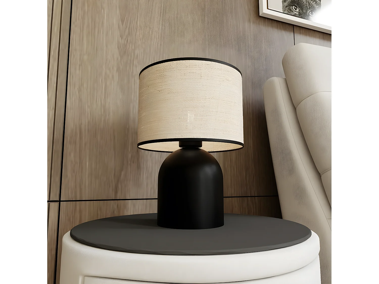 Candeeiro de Mesa Aspen, Castanho, 25x35x25 cm, EPIKASA