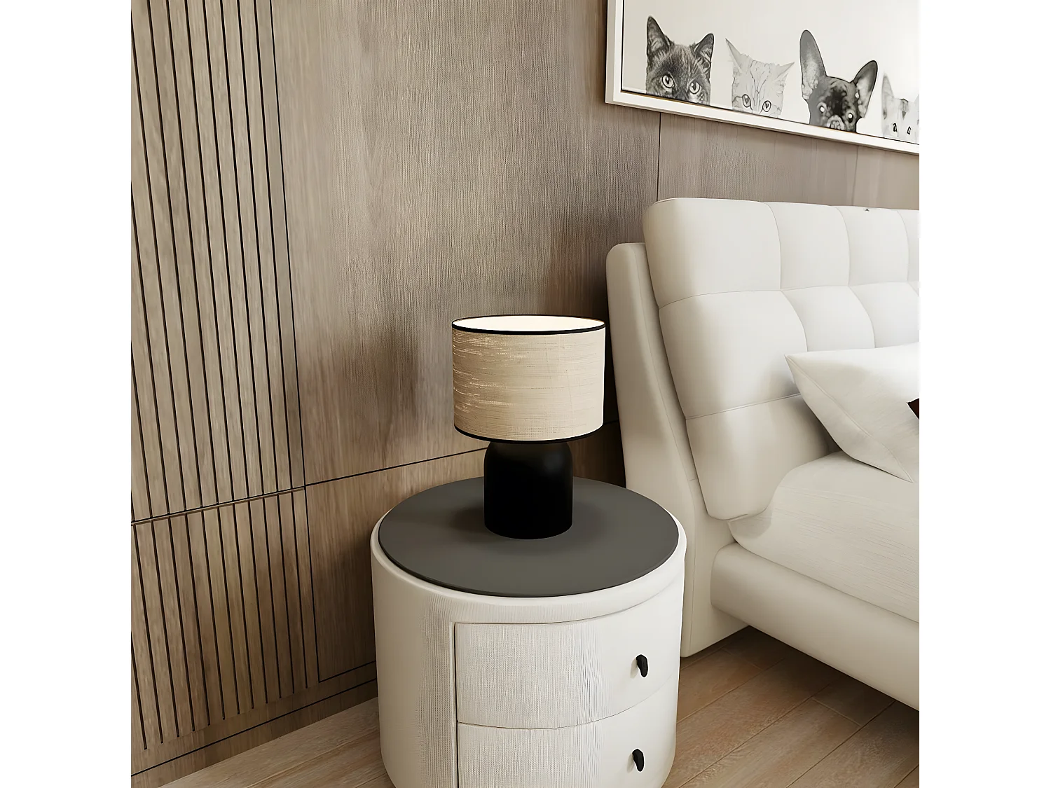 Candeeiro de Mesa Aspen, Castanho, 25x35x25 cm, EPIKASA