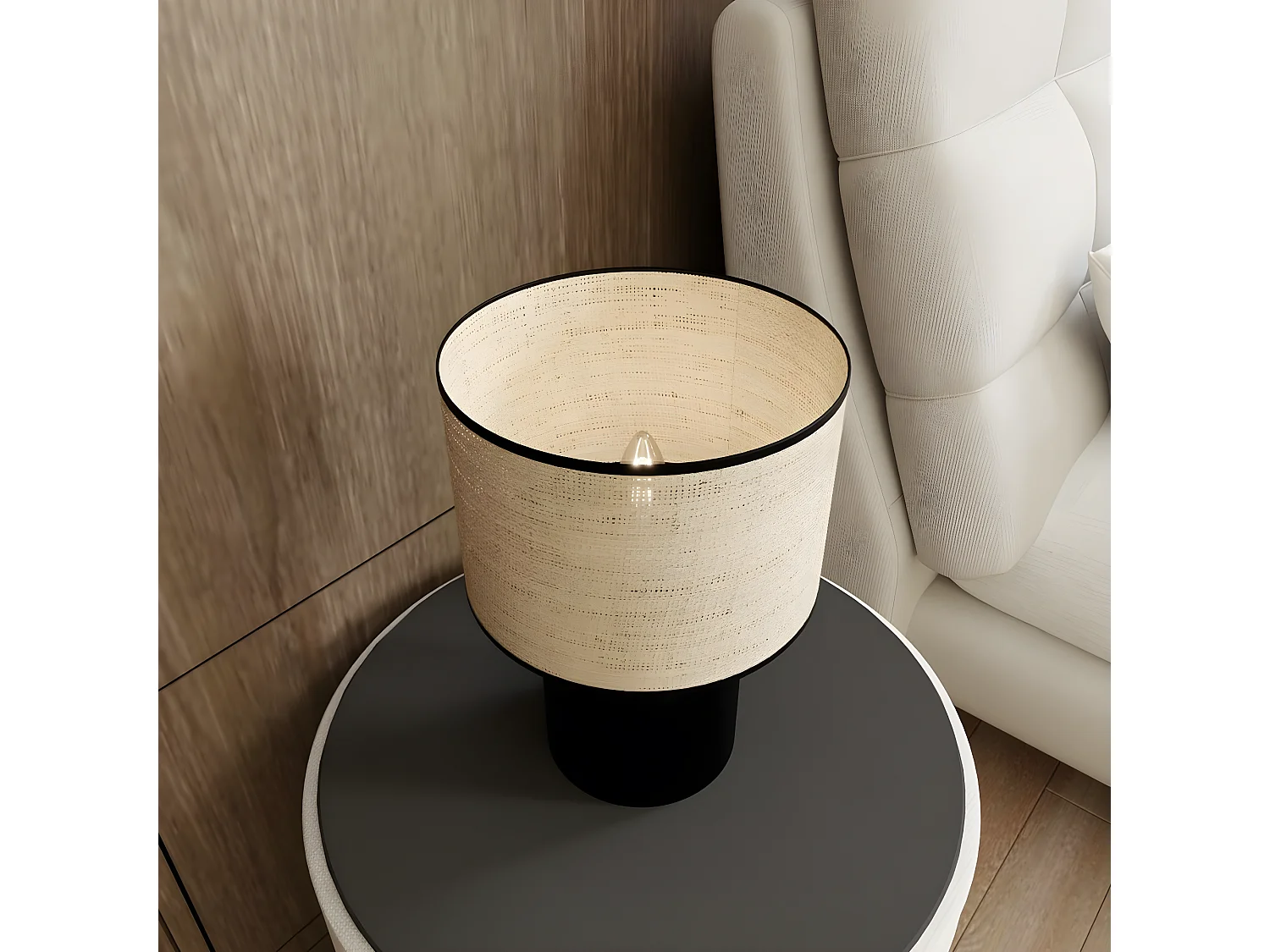 Candeeiro de Mesa Aspen, Castanho, 25x35x25 cm, EPIKASA