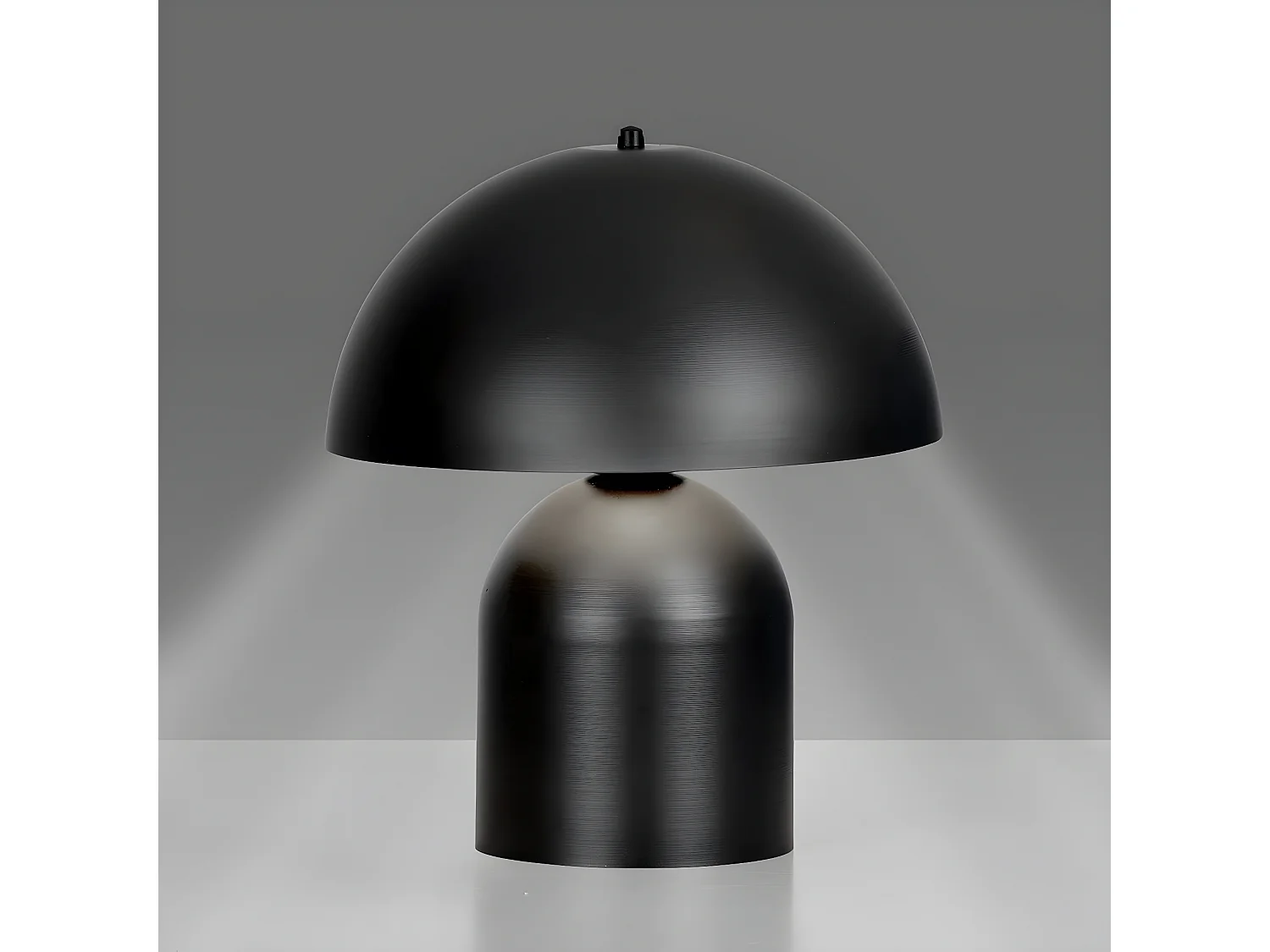 Tafellamp Kava, Zwart, 30x35x30 cm, Epikasa