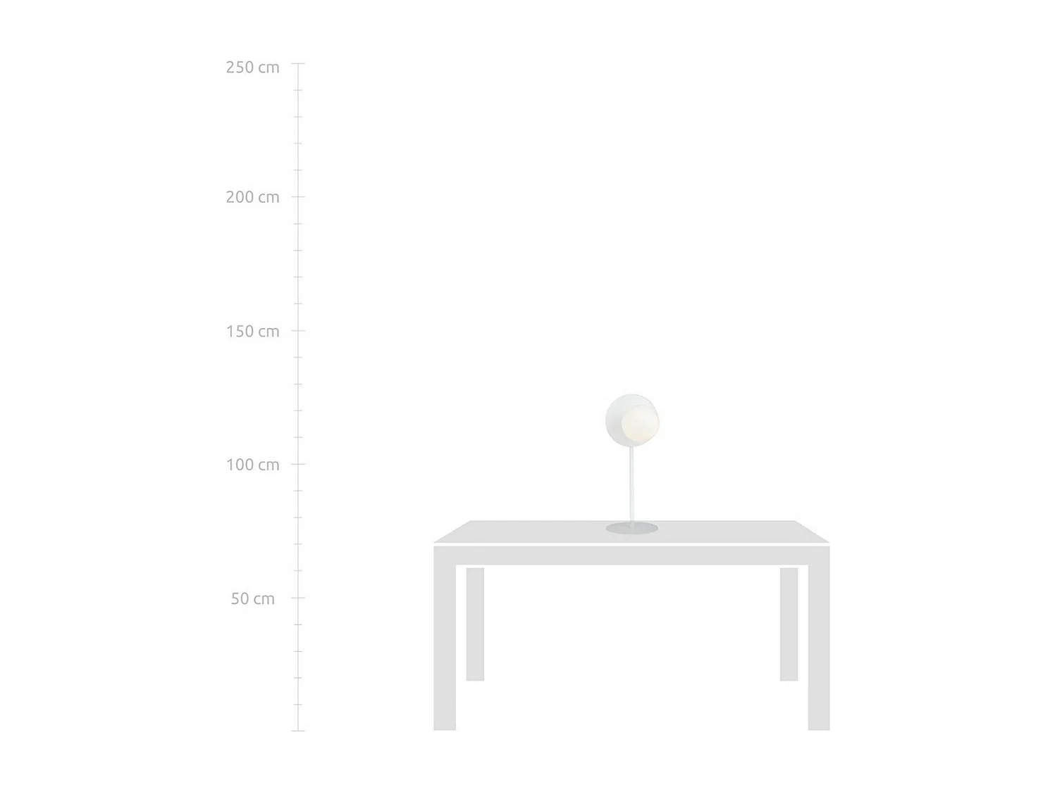 Tafellamp Oslo 3, Wit, 20x50x20 cm, Seven Design